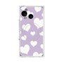 プレミアムスクエアケース with SnapMag［ Dot Hearts - Purple ］