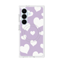 プレミアムスクエアケース with SnapMag［ Dot Hearts - Purple ］