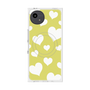プレミアムスクエアケース with SnapMag［ Dot Hearts - Yellow ］