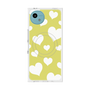 プレミアムスクエアケース with SnapMag［ Dot Hearts - Yellow ］