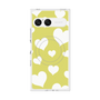 プレミアムスクエアケース with SnapMag［ Dot Hearts - Yellow ］