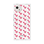 プレミアムスクエアケース with SnapMag［ Stripe Hearts - Pink ］