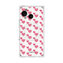 プレミアムスクエアケース with SnapMag［ Stripe Hearts - Pink ］