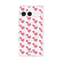 プレミアムスクエアケース with SnapMag［ Stripe Hearts - Pink ］