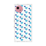 プレミアムスクエアケース with SnapMag［ Stripe Hearts - Blue ］