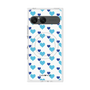 プレミアムスクエアケース with SnapMag［ Stripe Hearts - Blue ］
