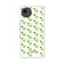 プレミアムスクエアケース with SnapMag［ Stripe Hearts - Green ］