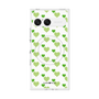 プレミアムスクエアケース with SnapMag［ Stripe Hearts - Green ］