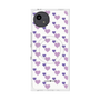 プレミアムスクエアケース with SnapMag［ Stripe Hearts - Purple ］