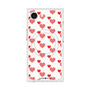 プレミアムスクエアケース with SnapMag［ Stripe Hearts - Red ］