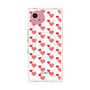 プレミアムスクエアケース with SnapMag［ Stripe Hearts - Red ］