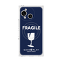 プレミアムスクエアケース with SnapMag［ FRAGILE - Navy ］