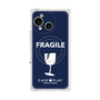 プレミアムスクエアケース with SnapMag［ FRAGILE - Navy ］