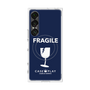 プレミアムスクエアケース with SnapMag［ FRAGILE - Navy ］