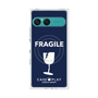 プレミアムスクエアケース with SnapMag［ FRAGILE - Navy ］