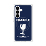 プレミアムスクエアケース with SnapMag［ FRAGILE - Navy ］
