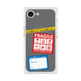 プレミアムスクエアケース with SnapMag［ FRAGILE Stickers - Gray ］