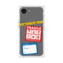 プレミアムスクエアケース with SnapMag［ FRAGILE Stickers - Gray ］