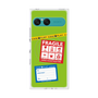 プレミアムスクエアケース with SnapMag［ FRAGILE Stickers - Green ］