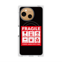 プレミアムスクエアケース with SnapMag［ FRAGILE Sticker - Black ］