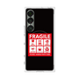 プレミアムスクエアケース with SnapMag［ FRAGILE Sticker - Black ］