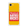 プレミアムスクエアケース with SnapMag［ FRAGILE Sticker - Yellow ］
