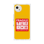 プレミアムスクエアケース with SnapMag［ FRAGILE Sticker - Yellow ］