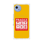 プレミアムスクエアケース with SnapMag［ FRAGILE Sticker - Yellow ］