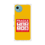 プレミアムスクエアケース with SnapMag［ FRAGILE Sticker - Yellow ］