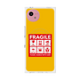 プレミアムスクエアケース with SnapMag［ FRAGILE Sticker - Yellow ］