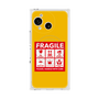 プレミアムスクエアケース with SnapMag［ FRAGILE Sticker - Yellow ］