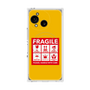 プレミアムスクエアケース with SnapMag［ FRAGILE Sticker - Yellow ］