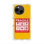 プレミアムスクエアケース with SnapMag［ FRAGILE Sticker - Yellow ］