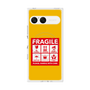 プレミアムスクエアケース with SnapMag［ FRAGILE Sticker - Yellow ］