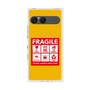プレミアムスクエアケース with SnapMag［ FRAGILE Sticker - Yellow ］