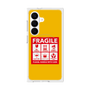 プレミアムスクエアケース with SnapMag［ FRAGILE Sticker - Yellow ］