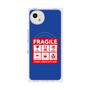 プレミアムスクエアケース with SnapMag［ FRAGILE Sticker - Blue ］