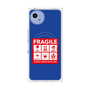 プレミアムスクエアケース with SnapMag［ FRAGILE Sticker - Blue ］
