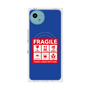 プレミアムスクエアケース with SnapMag［ FRAGILE Sticker - Blue ］
