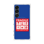 プレミアムスクエアケース with SnapMag［ FRAGILE Sticker - Blue ］