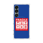 プレミアムスクエアケース with SnapMag［ FRAGILE Sticker - Blue ］