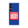 プレミアムスクエアケース with SnapMag［ FRAGILE Sticker - Blue ］