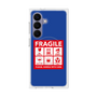 プレミアムスクエアケース with SnapMag［ FRAGILE Sticker - Blue ］