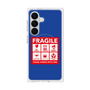 プレミアムスクエアケース with SnapMag［ FRAGILE Sticker - Blue ］