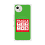 プレミアムスクエアケース with SnapMag［ FRAGILE Sticker - Green ］
