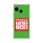 プレミアムスクエアケース with SnapMag［ FRAGILE Sticker - Green ］