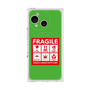 プレミアムスクエアケース with SnapMag［ FRAGILE Sticker - Green ］