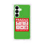 プレミアムスクエアケース with SnapMag［ FRAGILE Sticker - Green ］