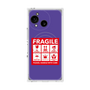 プレミアムスクエアケース with SnapMag［ FRAGILE Sticker - Purple ］