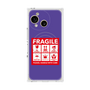 プレミアムスクエアケース with SnapMag［ FRAGILE Sticker - Purple ］